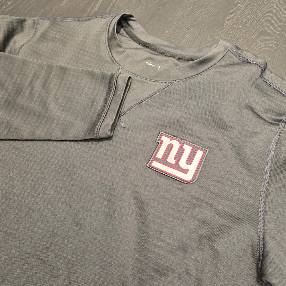 Nike NFL Onfield Apparel New York Giants Mens Small Grey‎ Long Sleeve Shirt S